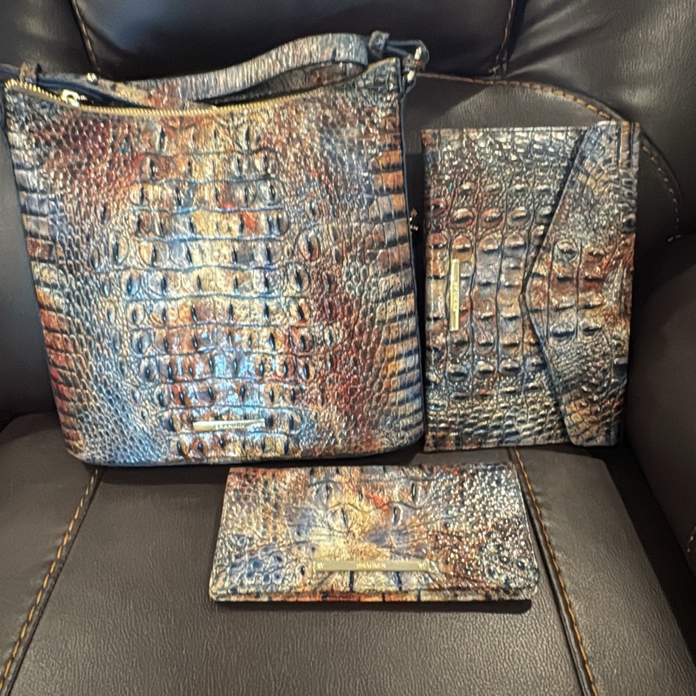 Brahmin “Cedar” Handbag Set